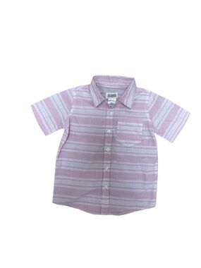 Alex & Jack Boys Short Sleeve Lite Pink/White Shirt Size 6